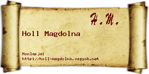 Holl Magdolna névjegykártya