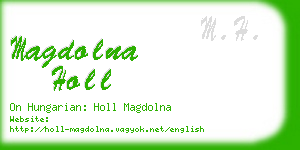 magdolna holl business card